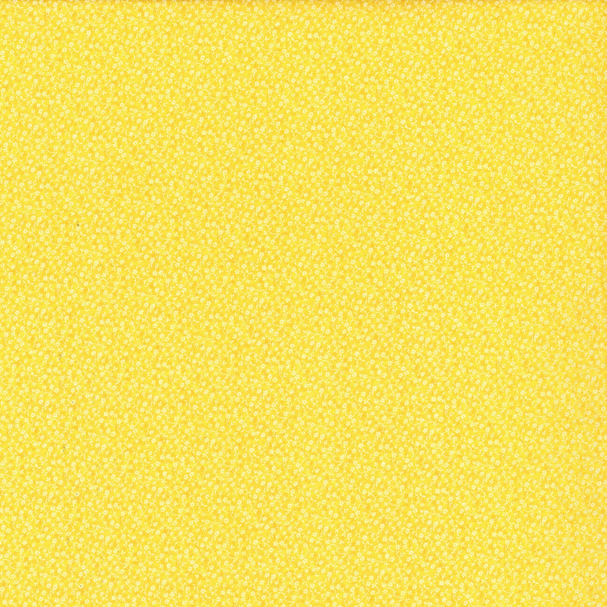 Fabric Traditions Yellow Illusions Floral Cotton Fabric